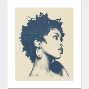 Lauryn Hill - Blue Vintage Color Posters and Art